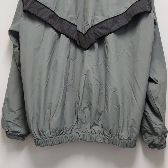 Vintage Mens Army Jacket Size Large Full Zip Windbreaker Pockets Vented Lined - Picture 11 of 16